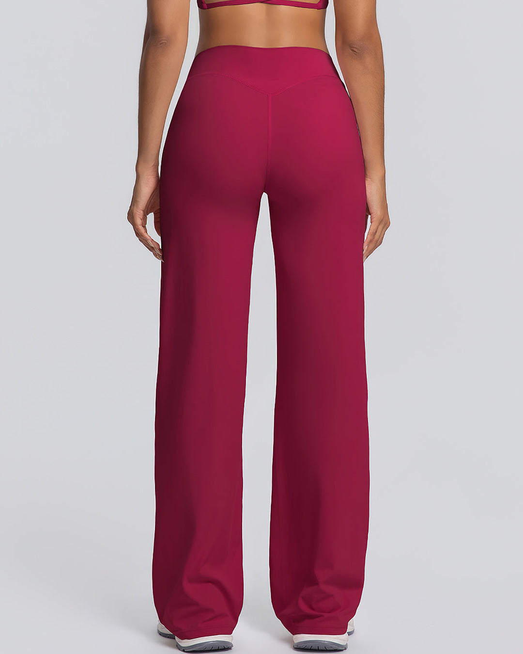 Gwen Flare Leggings - Carmine