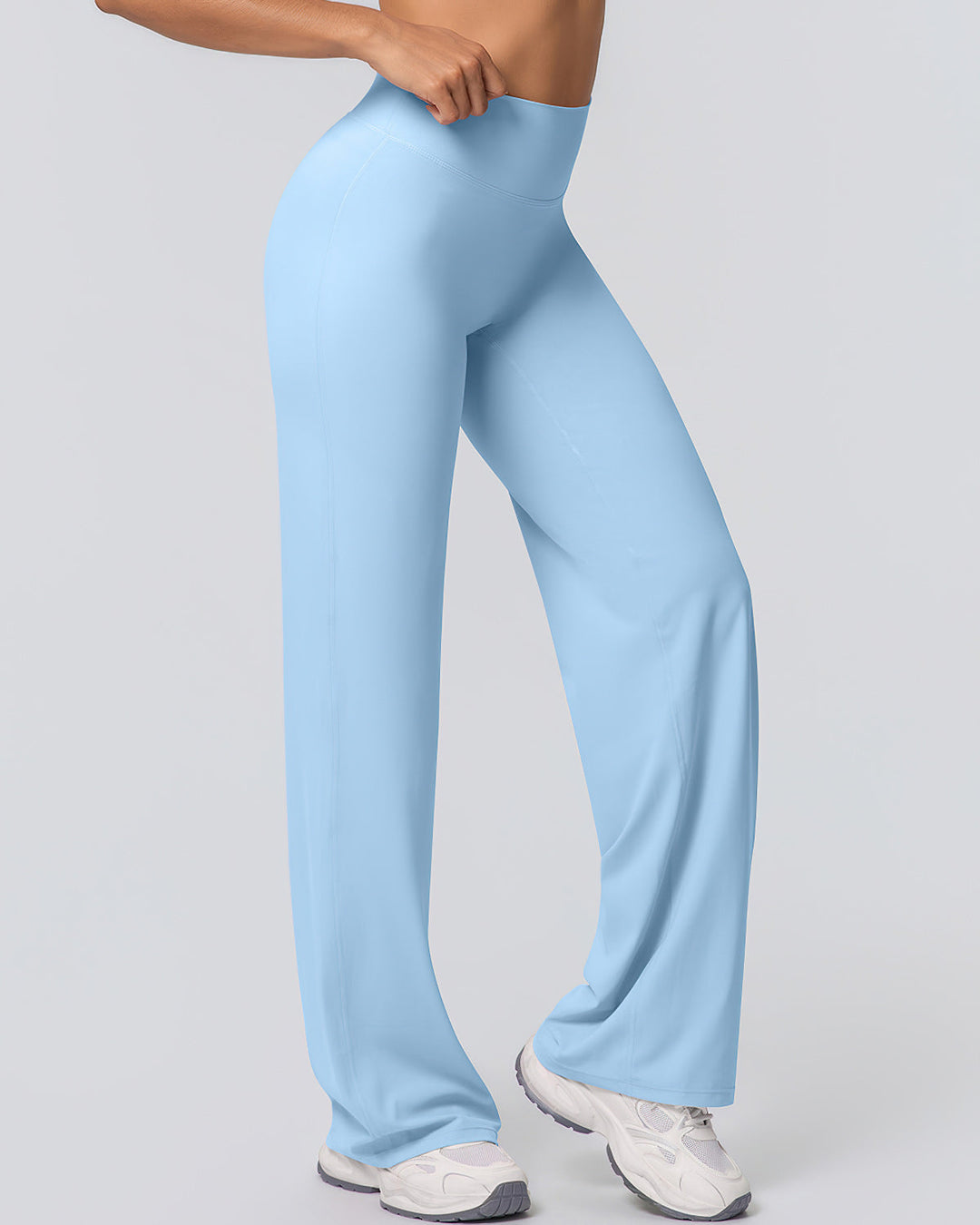 Gwen Flare Leggings - Sky Blue