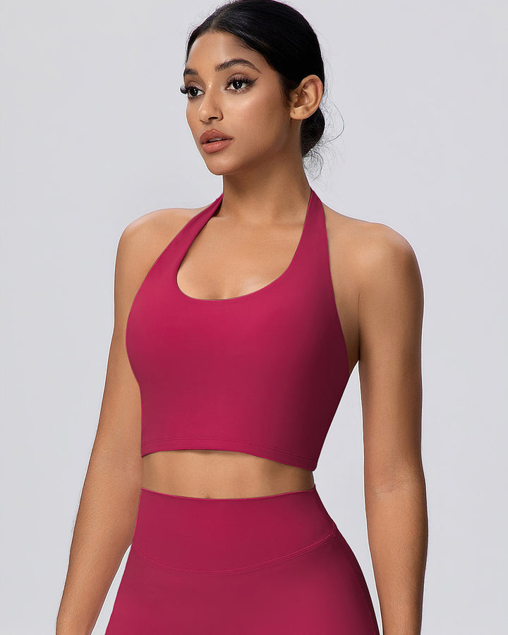 Gwen Halter Top - Carmine