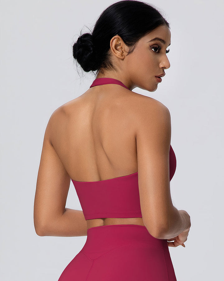 Gwen Halter Top - Carmine