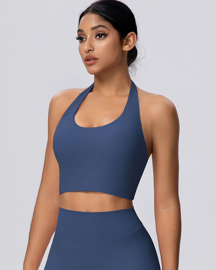 Gwen Halter Top - Navy