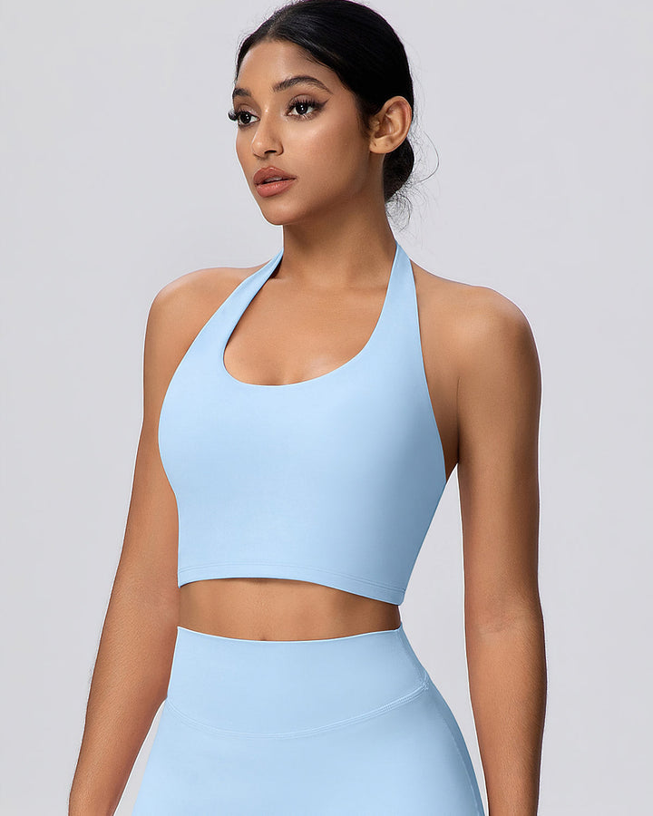 Gwen Halter Top - Sky Blue
