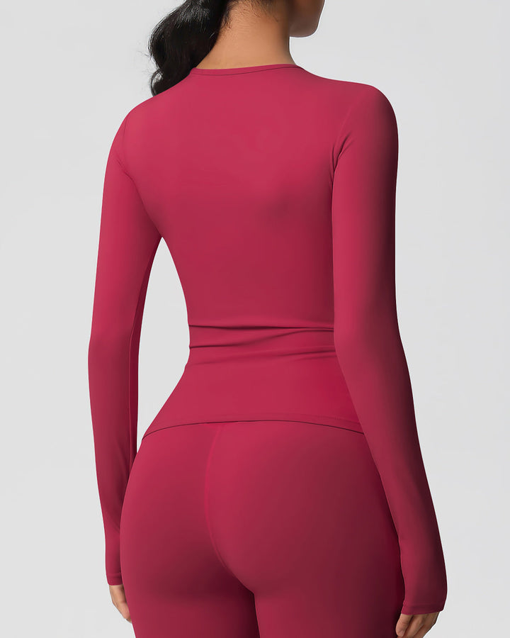 Gwen Long Sleeve - Carmine