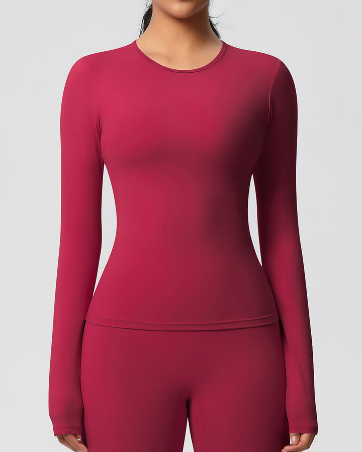 Gwen Long Sleeve - Carmine