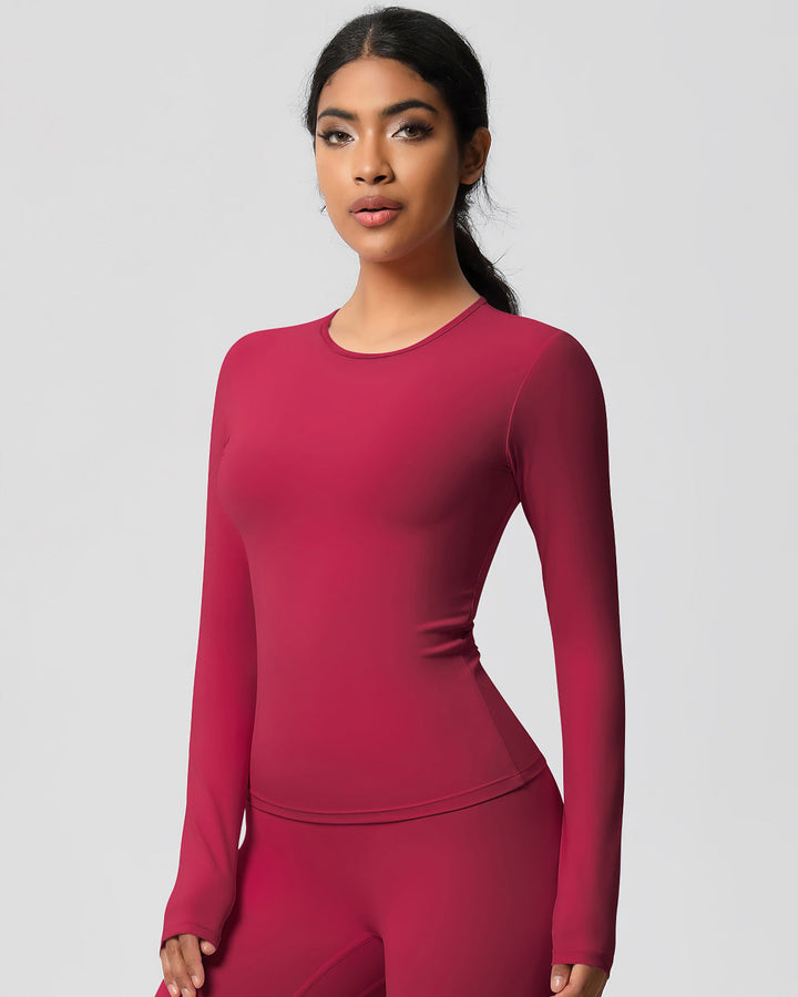 Gwen Long Sleeve - Carmine