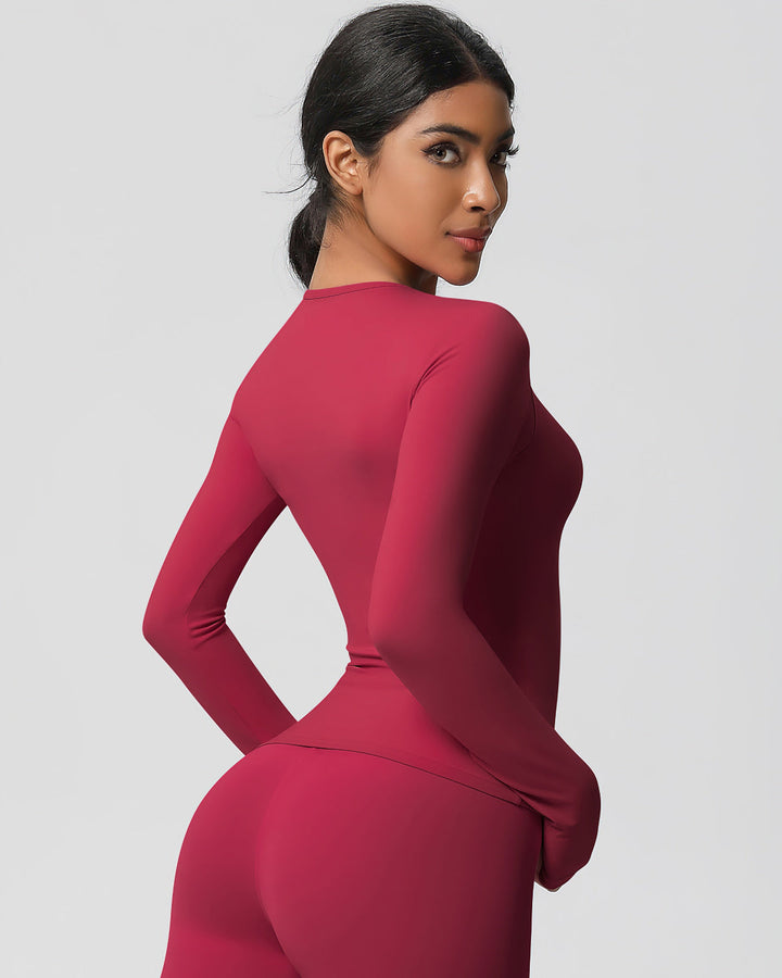 Gwen Long Sleeve - Carmine