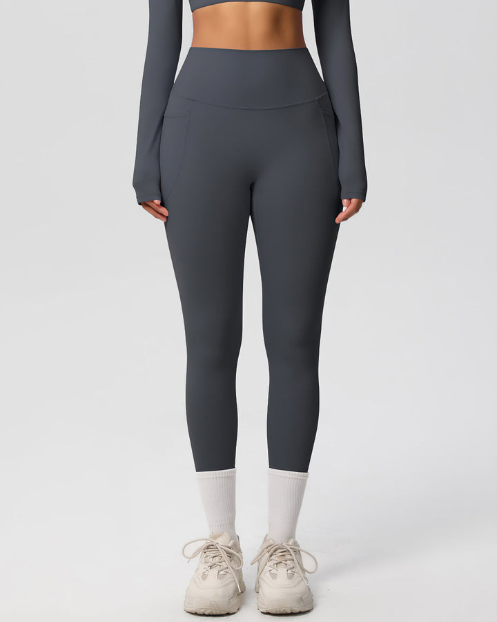 Gwen Pocket Leggings - Dark Grey