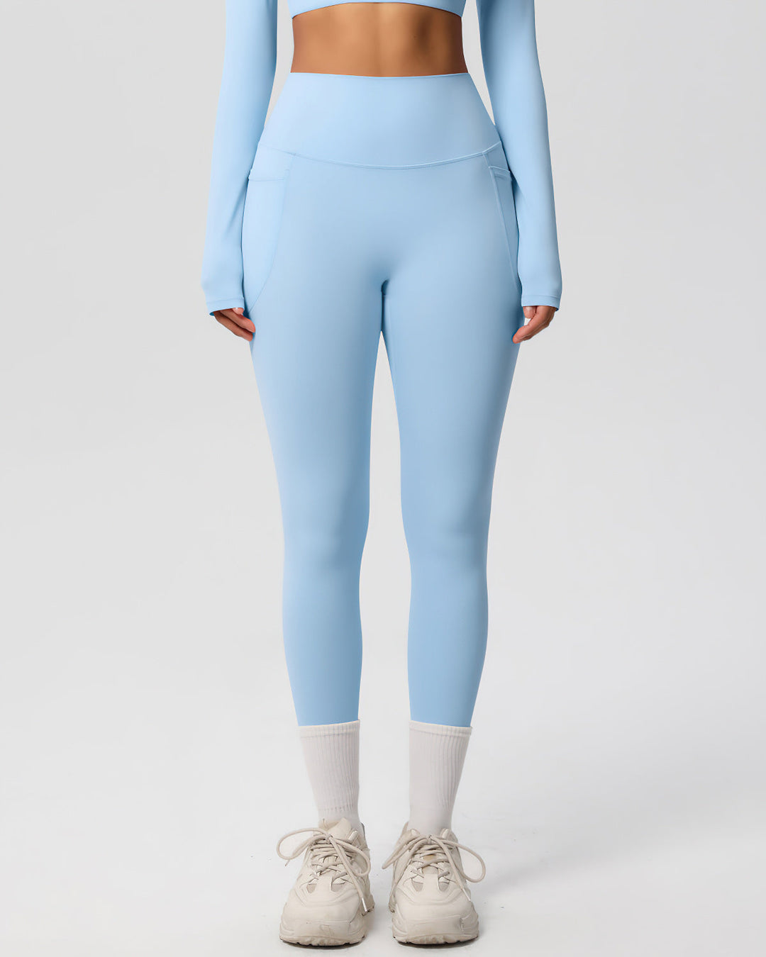 Gwen Pocket Leggings - Sky Blue