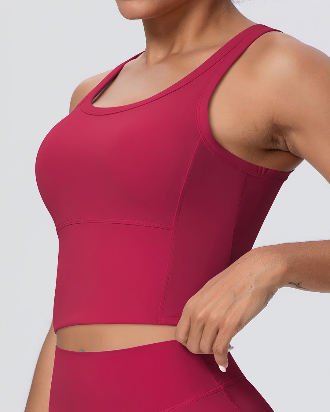 Gwen Racerback Top - Carmine