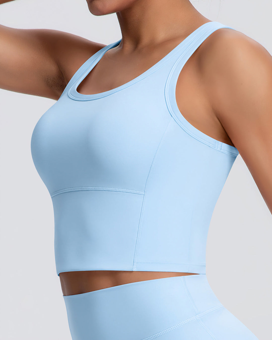 Gwen Racerback Top - Sky Blue