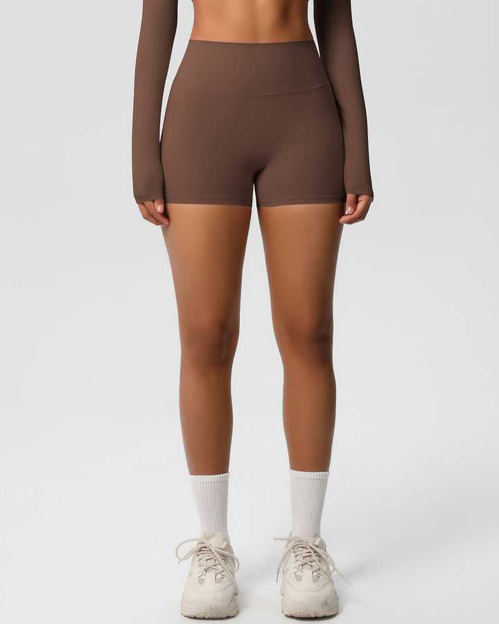 Gwen Seamless Shorts - Brown