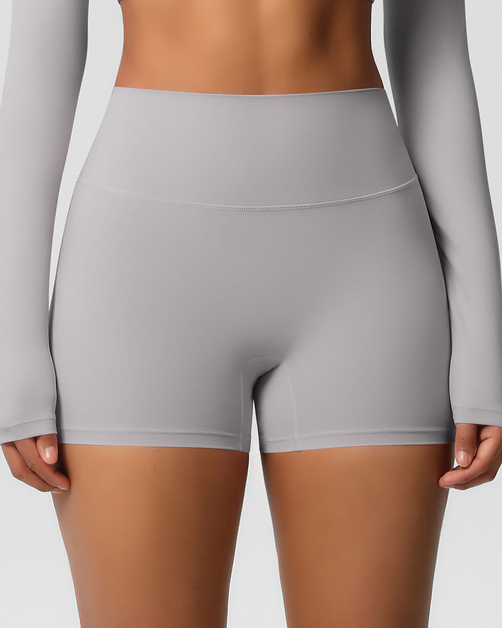 Gwen Seamless Shorts - Light Grey