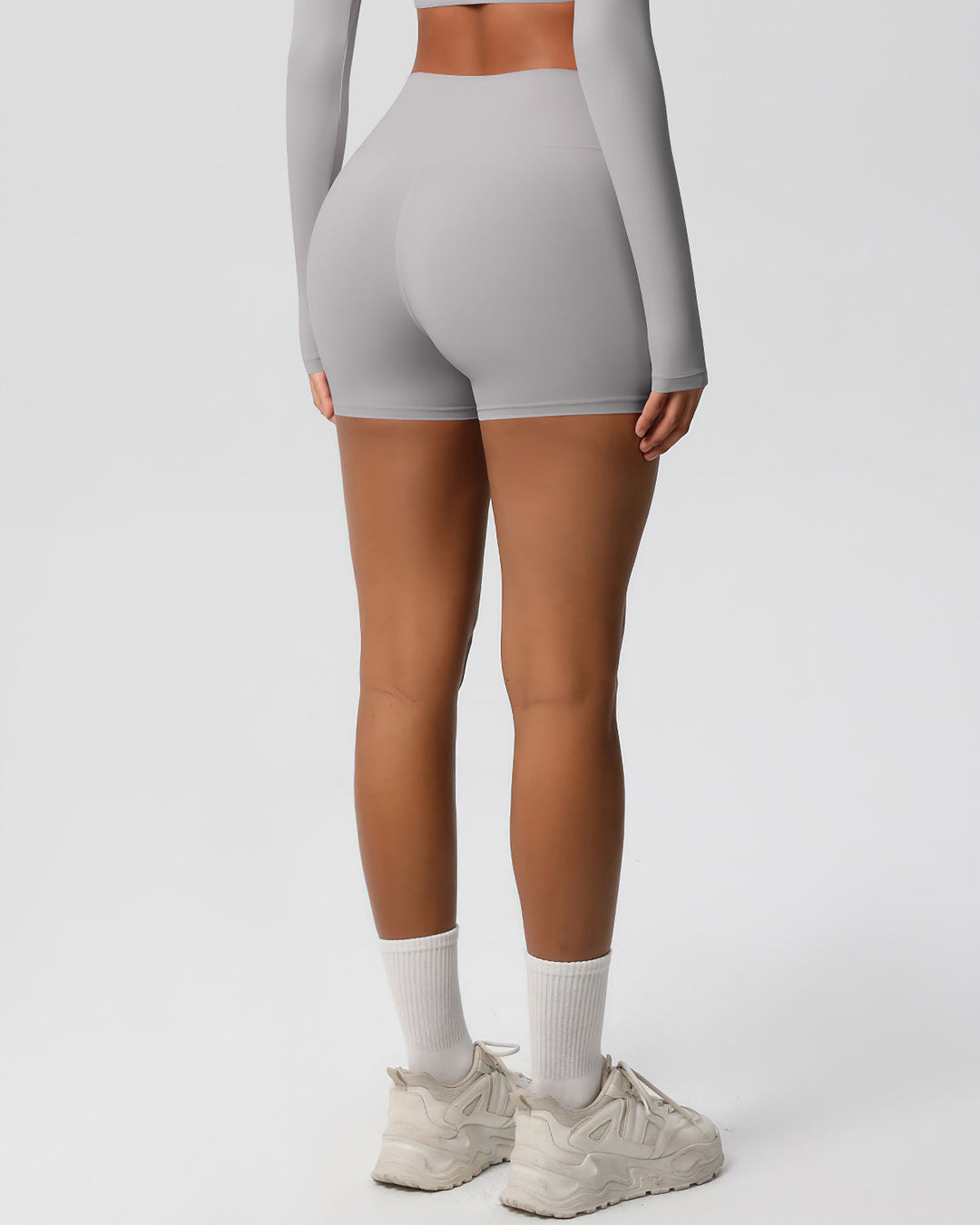 Gwen Seamless Shorts - Light Grey