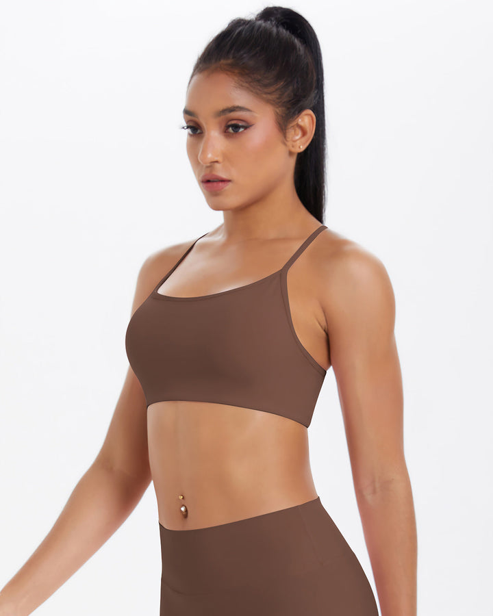 Gwen Sports Bra - Brown