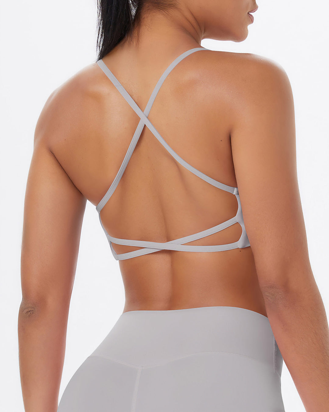 Gwen Sports Bra - Light Grey