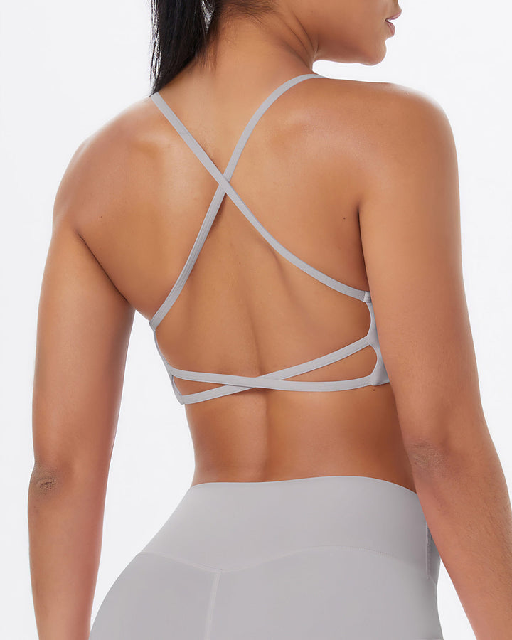 Gwen Sports Bra - Light Grey