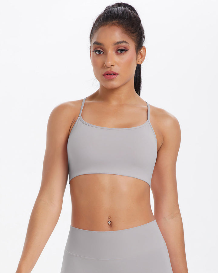 Gwen Sports Bra - Light Grey