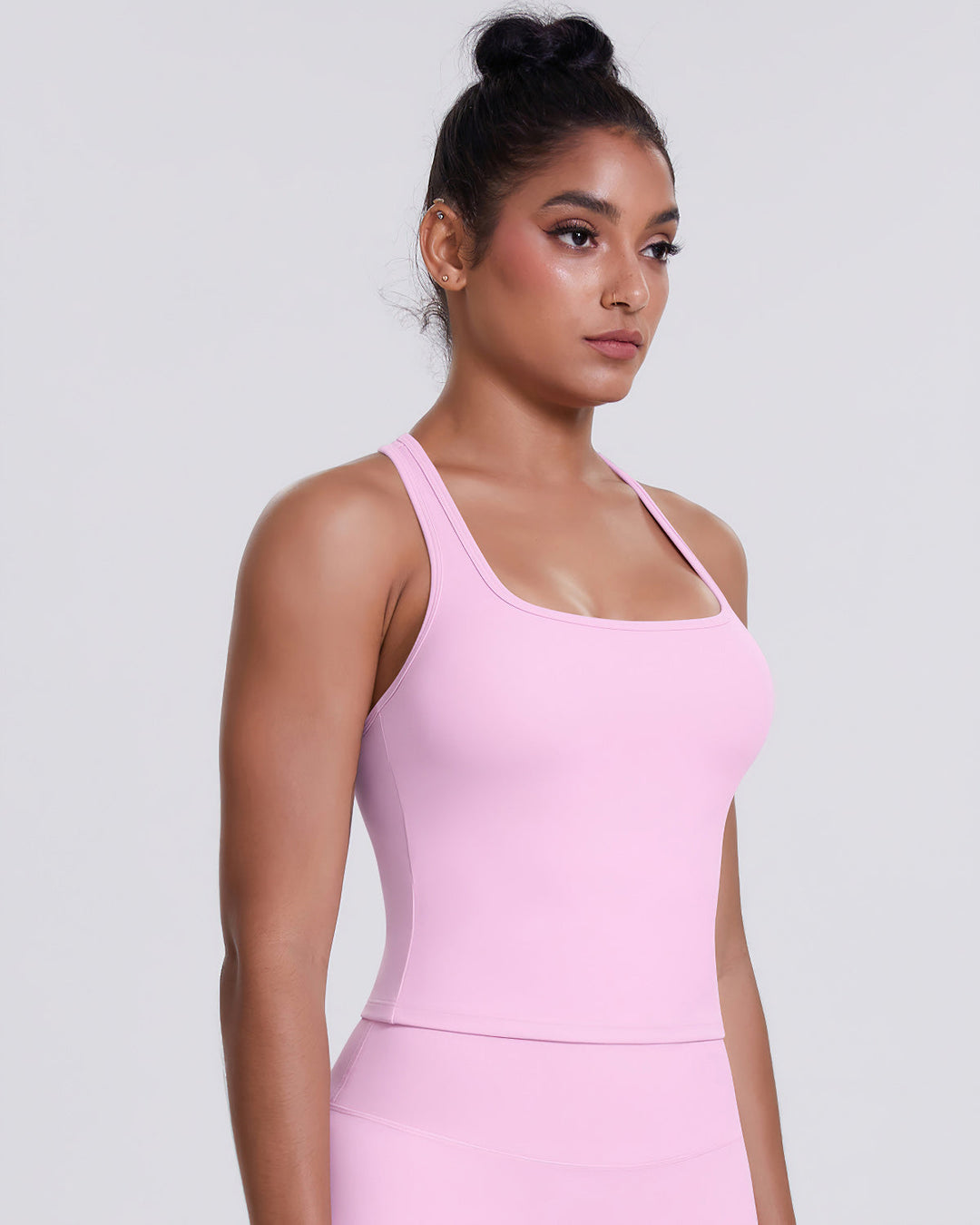 Gwen T-Back Top - Pink