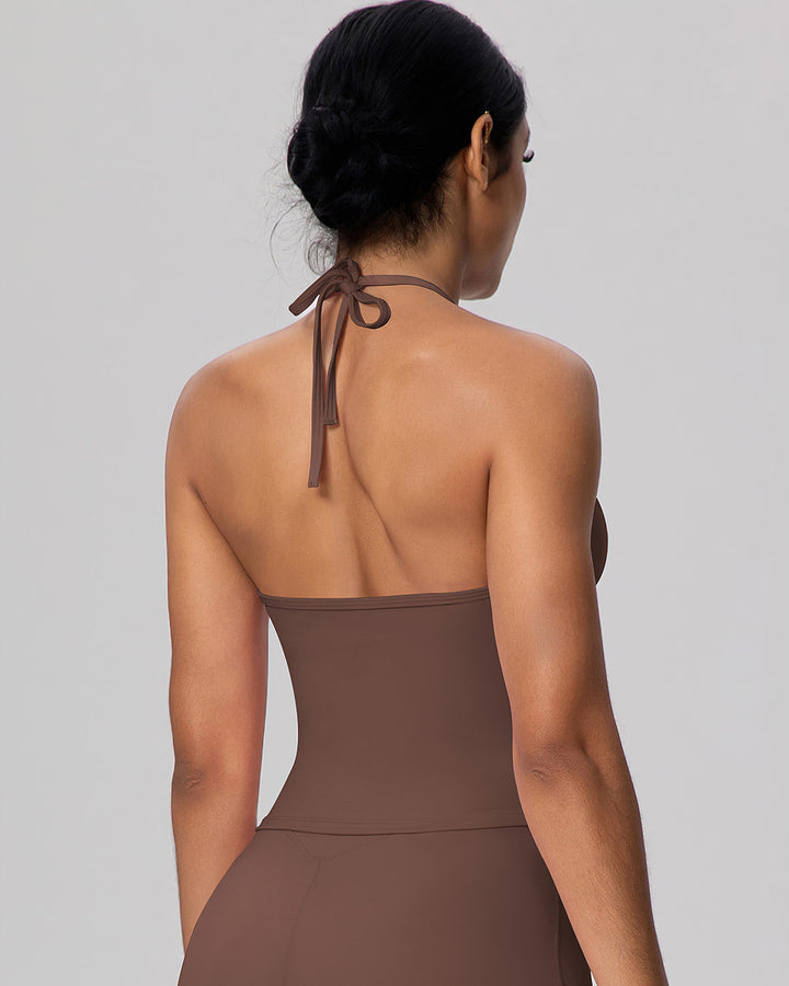 Gwen Tank Top - Brown
