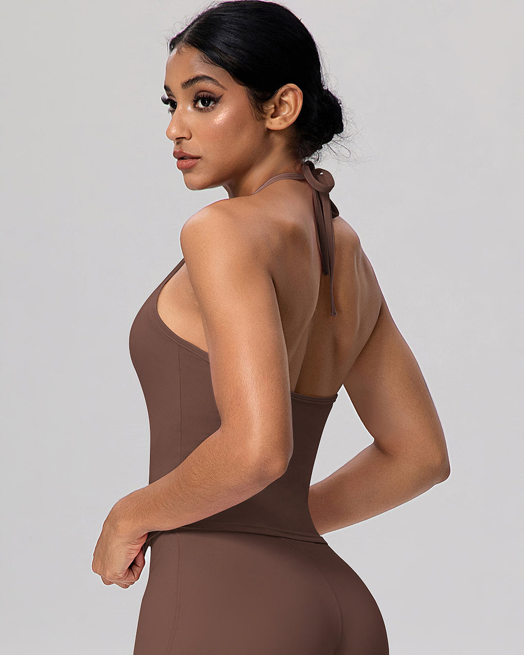 Gwen Tank Top - Brown