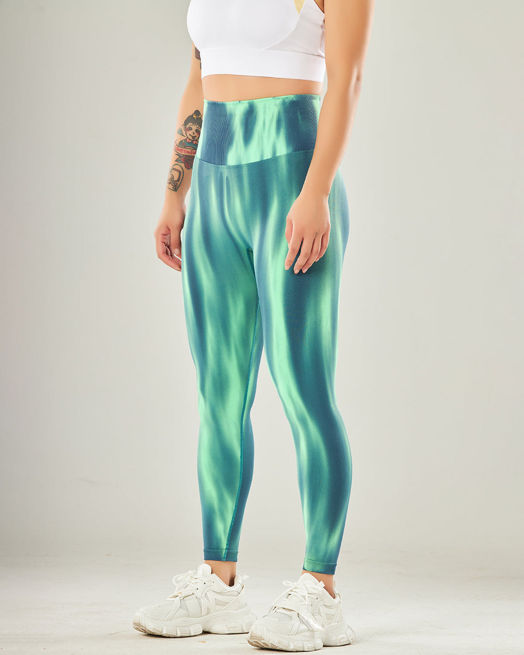 Hannah Seamless Scrunch Leggings - Green