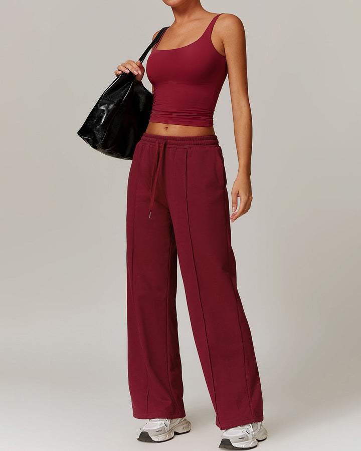Harlow Crop Top - Burgundy