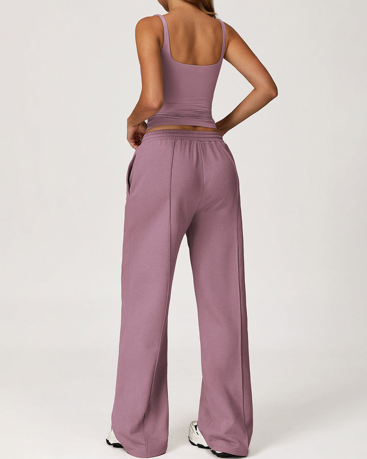 Harlow Crop Top - Dusty Rose