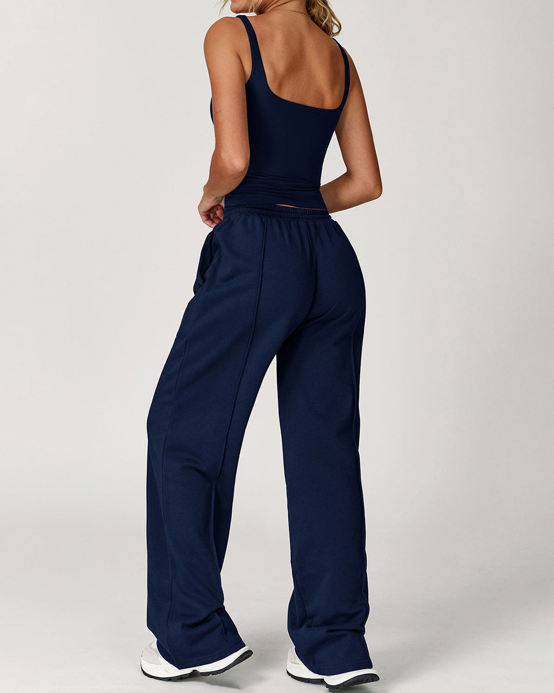 Harlow Crop Top - Navy
