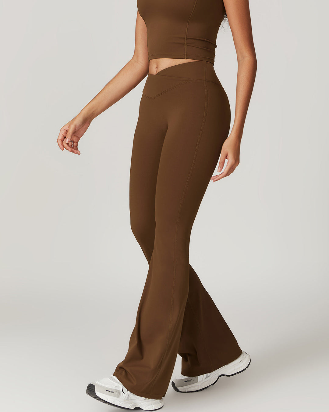 Hazel Scrunch Leggings - Brown