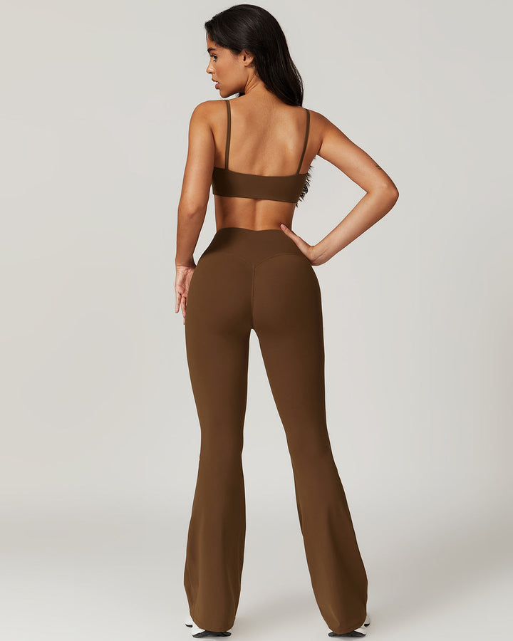 Hazel Scrunch Leggings - Brown