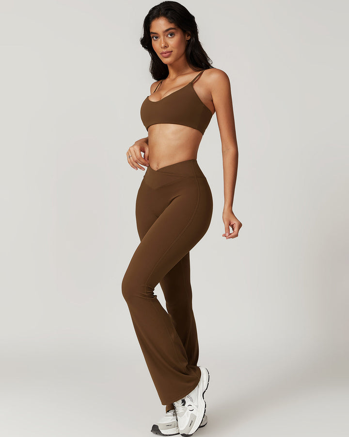 Hazel Scrunch Leggings - Brown