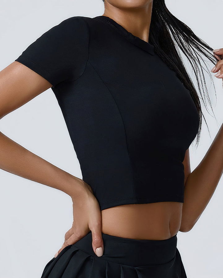 Heloise Crop Top - Black