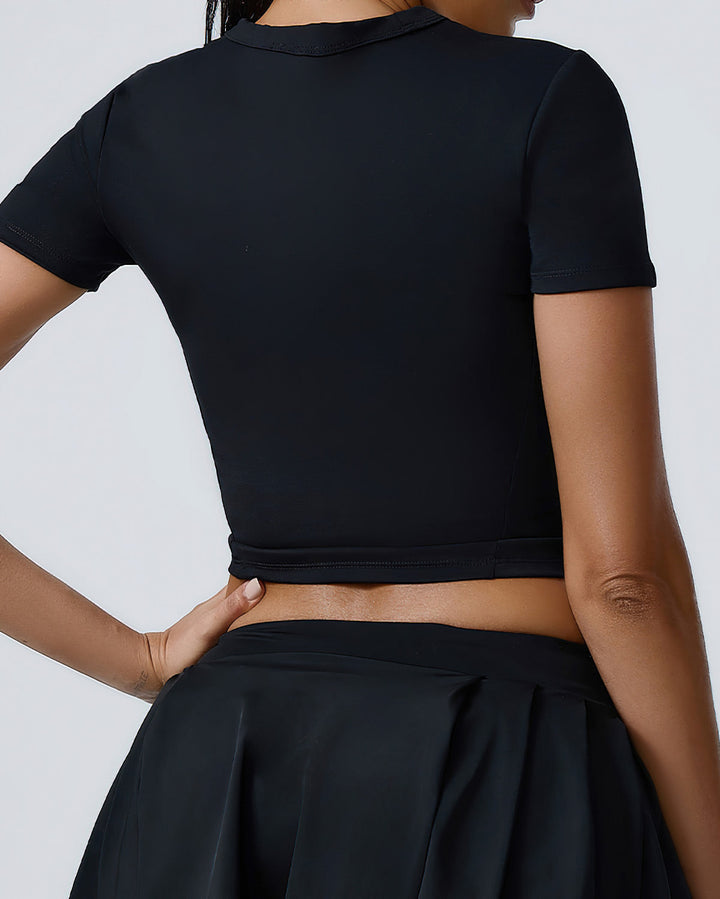 Heloise Crop Top - Black