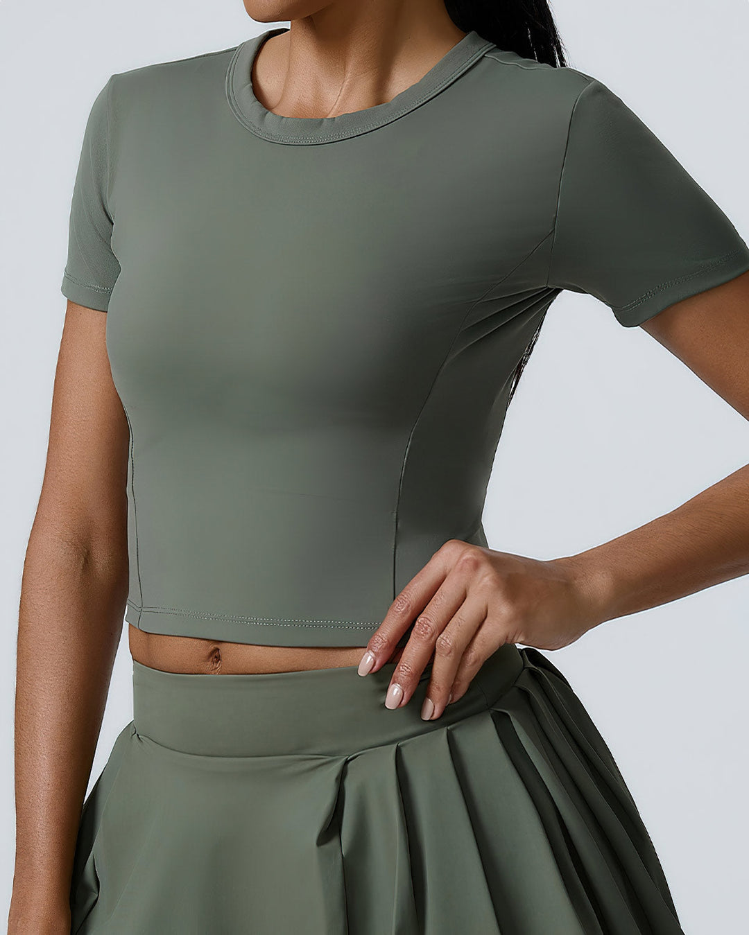 Heloise Crop Top - Green