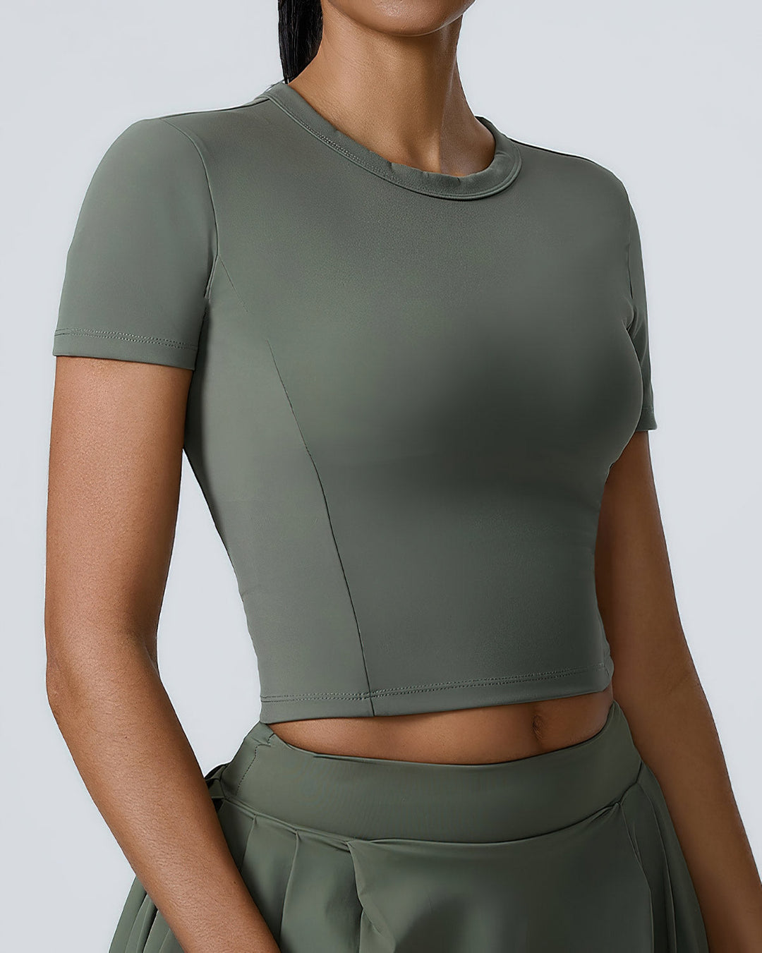 Heloise Crop Top - Green