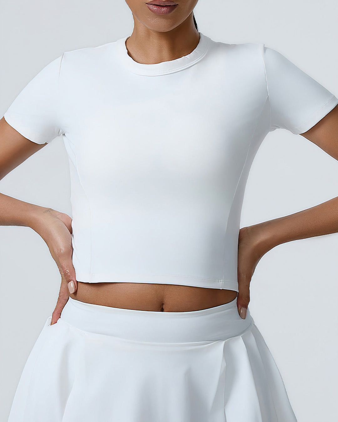 Heloise Crop Top - White