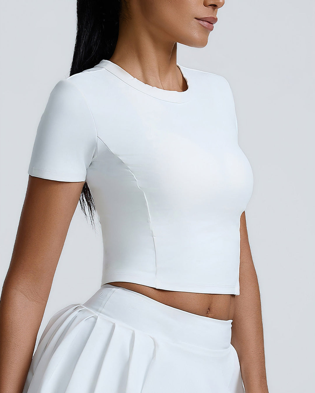 Heloise Crop Top - White