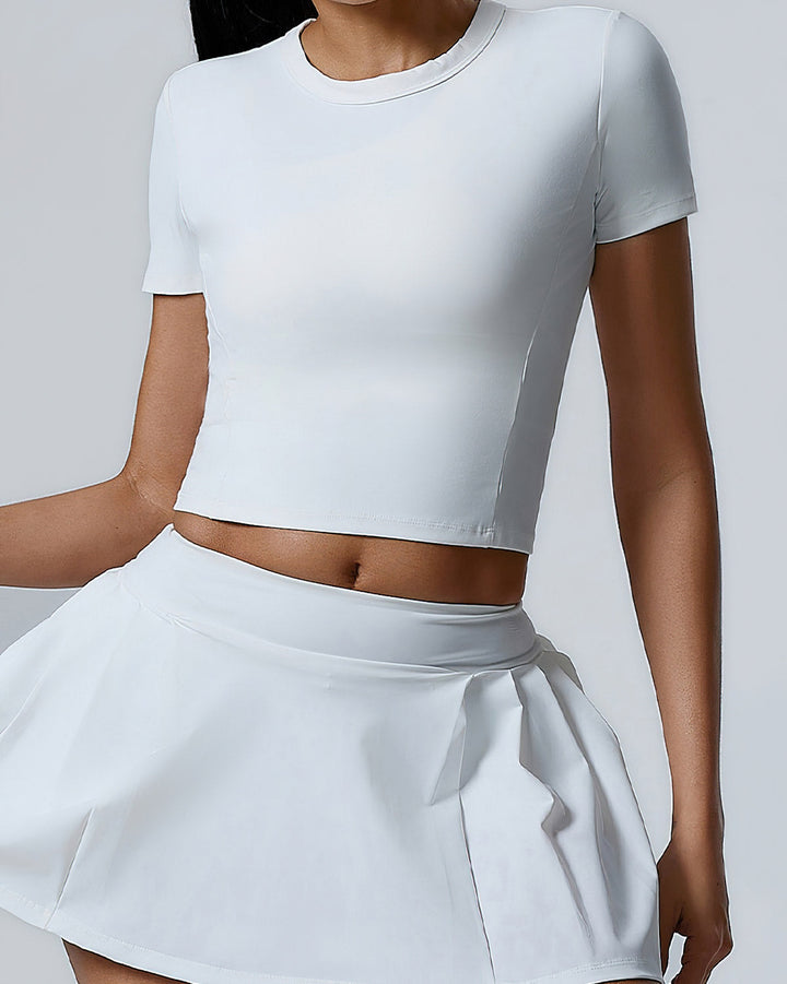 Heloise Crop Top - White