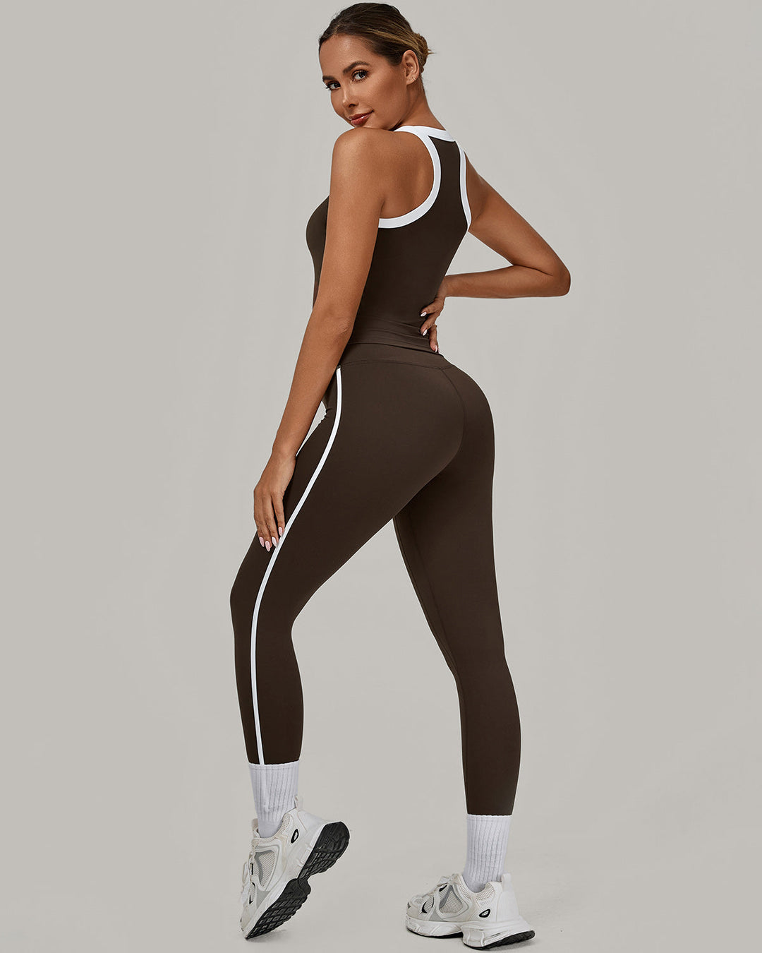Hermione Sports Bra - Brown
