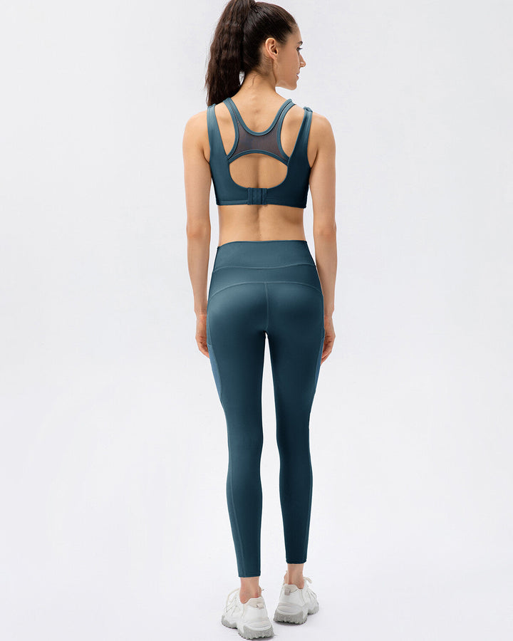 Iris Seamless Pocket Leggings - Blue
