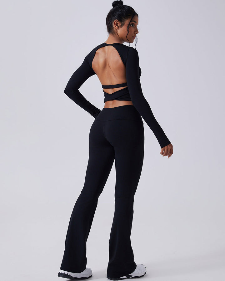 Ivy Flare Leggings - Black