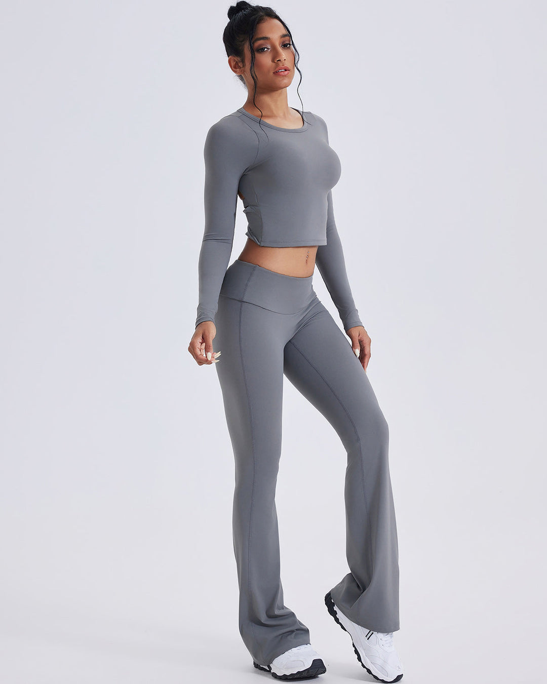 Ivy Flare Leggings - Grey