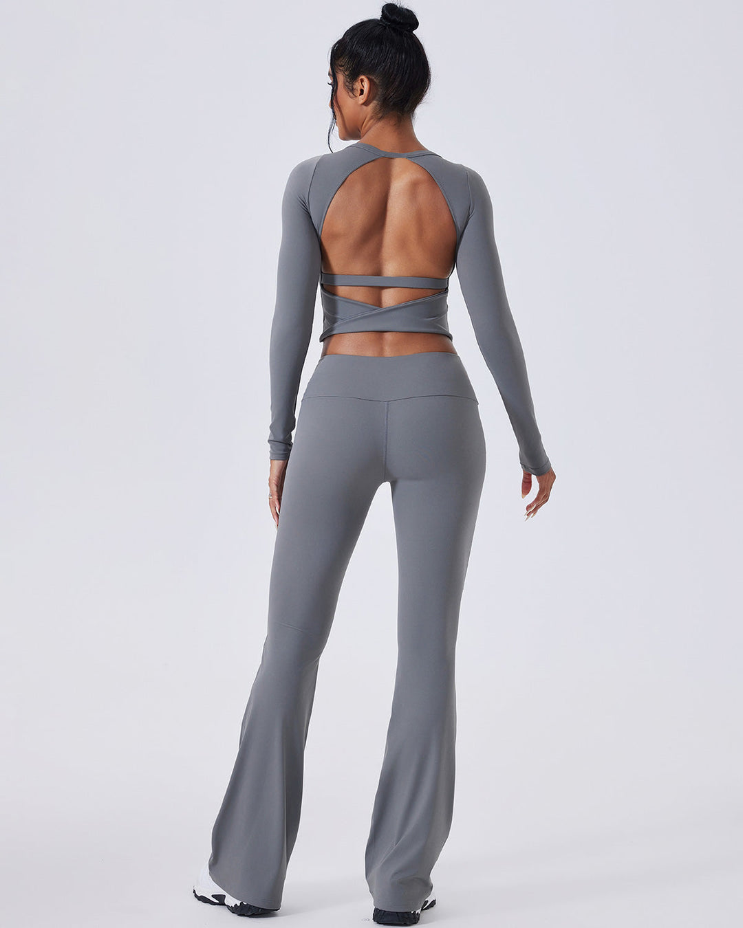 Ivy Flare Leggings - Grey