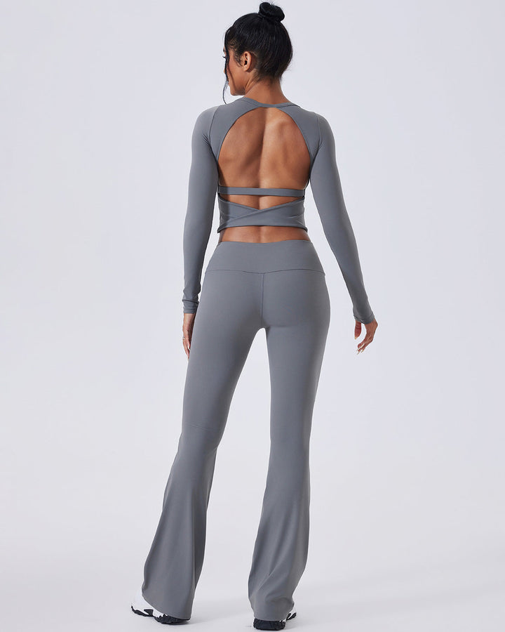 Ivy Flare Leggings - Grey