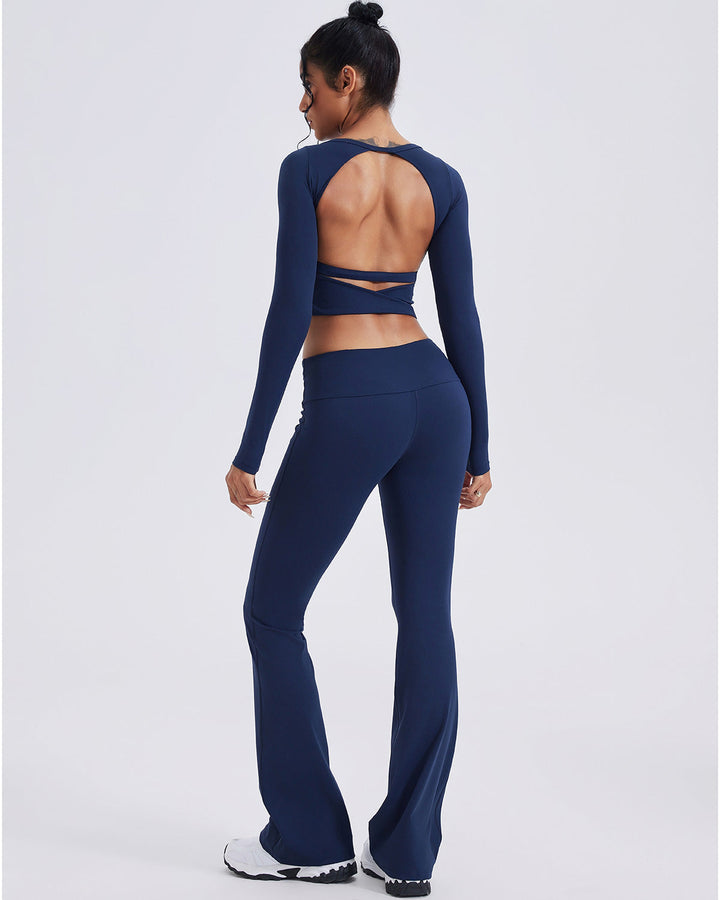 Ivy Flare Leggings - Navy