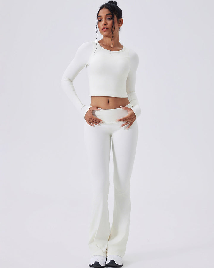 Ivy Flare Leggings - White