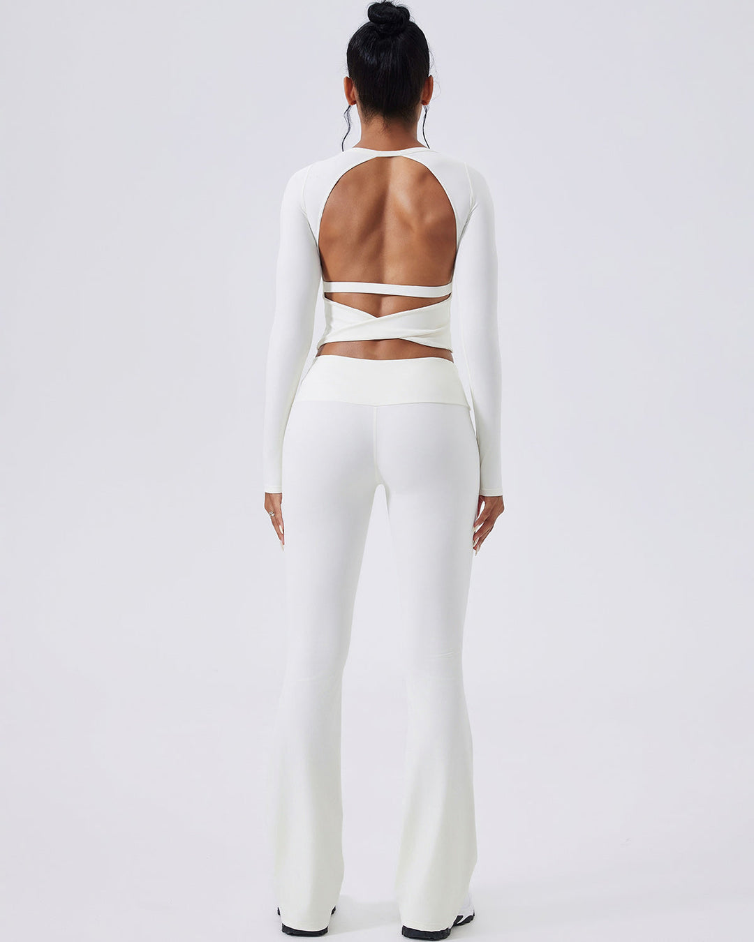Ivy Flare Leggings - White