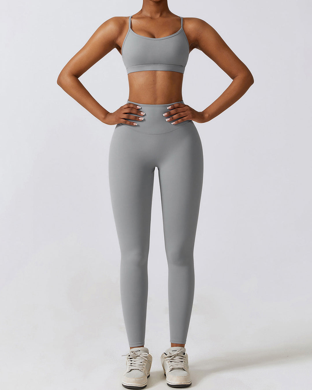 Jocelyn Seamless Leggings - Light Grey