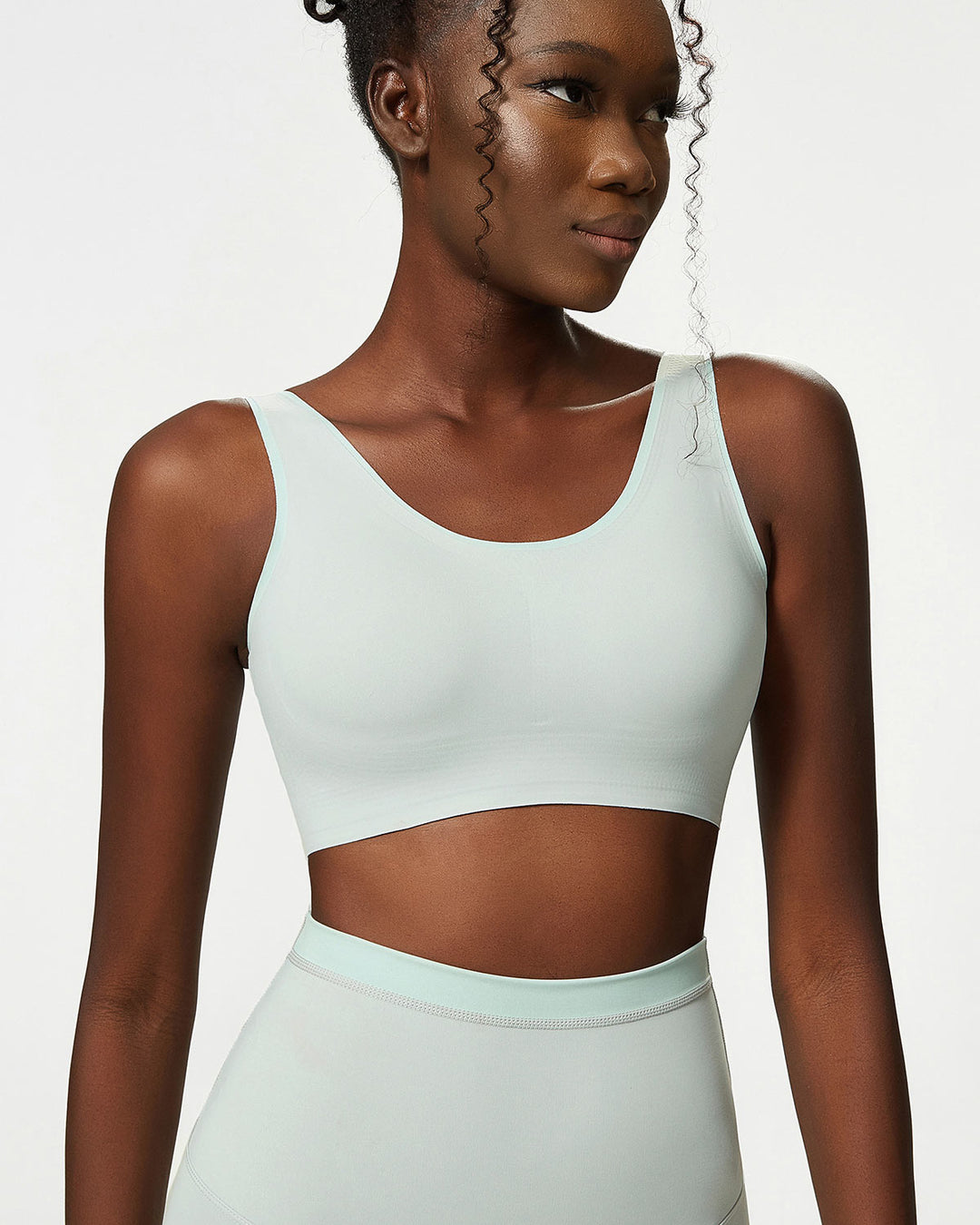 Juno Sports Bra - Foggy Green