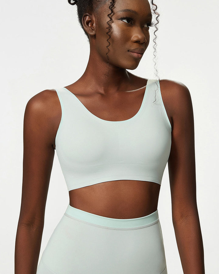 Juno Sports Bra - Foggy Green